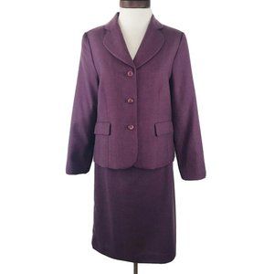 Pendleton 2-piece Purple Wool Skirt Suit  |  Women